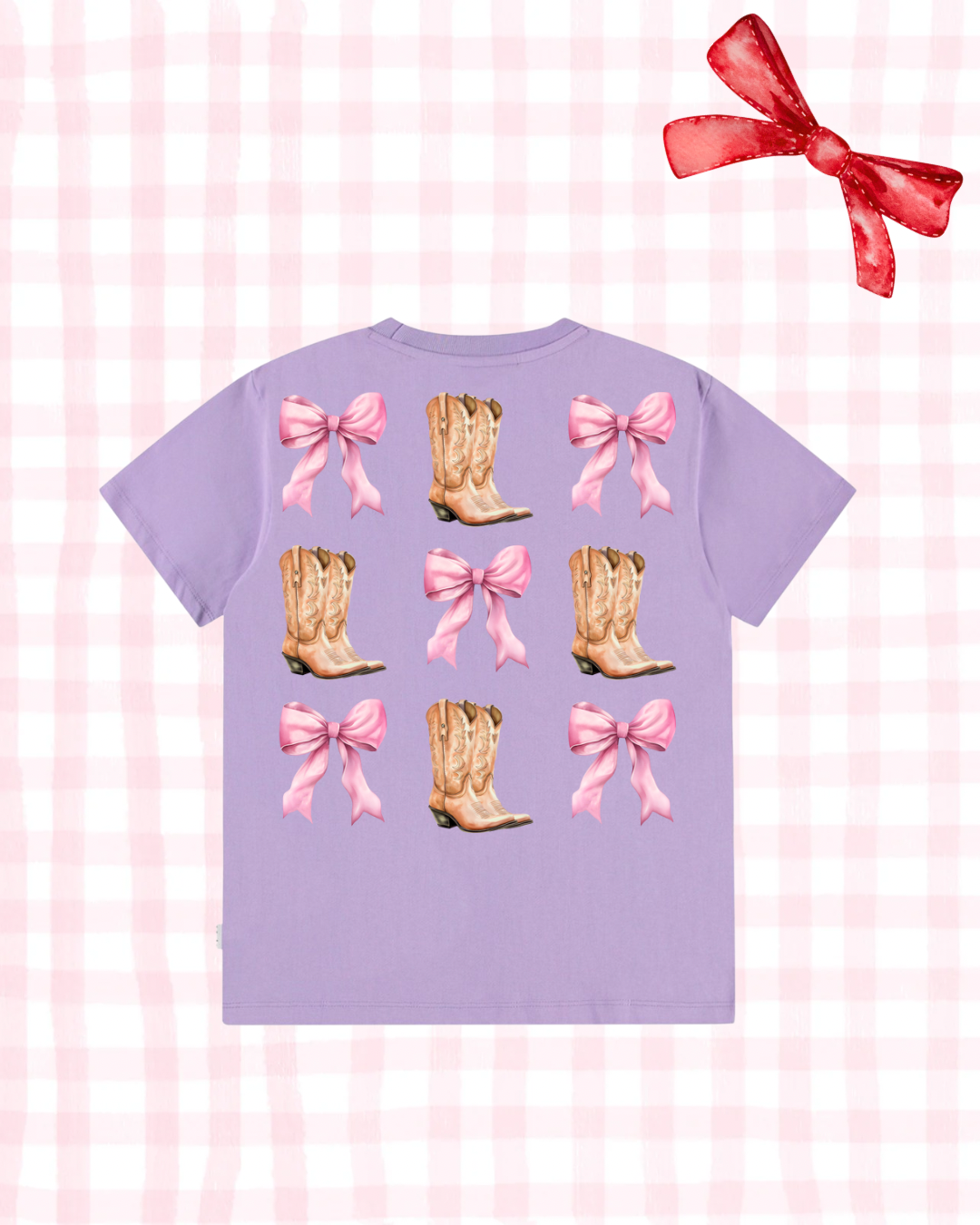 Boots & bows tee