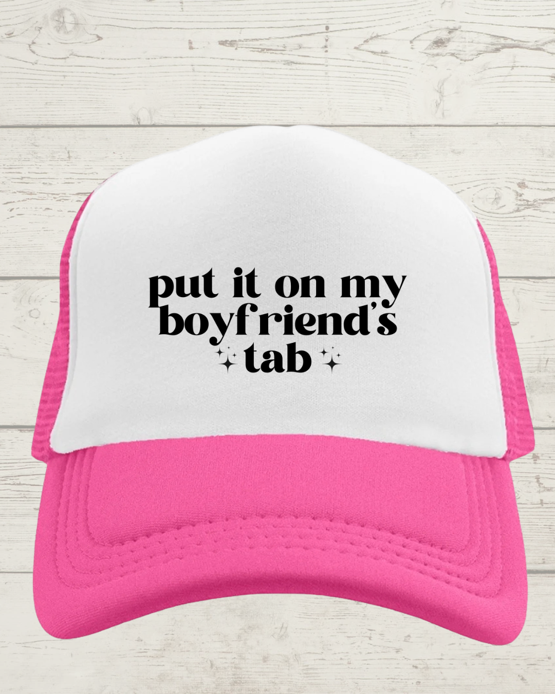 Boyfriend’s Tab trucker hat