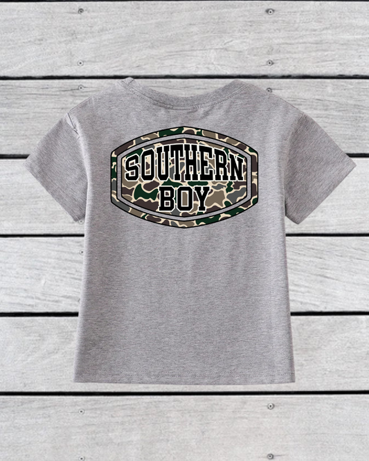 Camouflage southern boy tee
