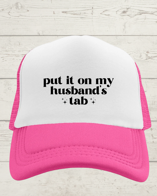 Husbands Tab trucker hat