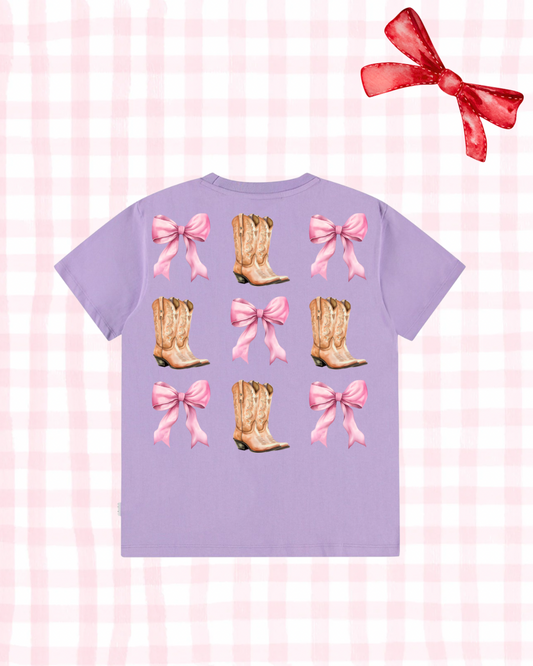 Boots & bows tee