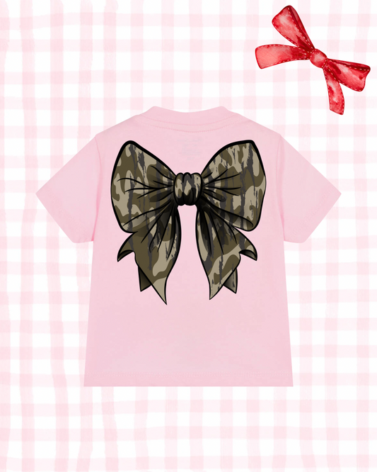 Camo bow tee