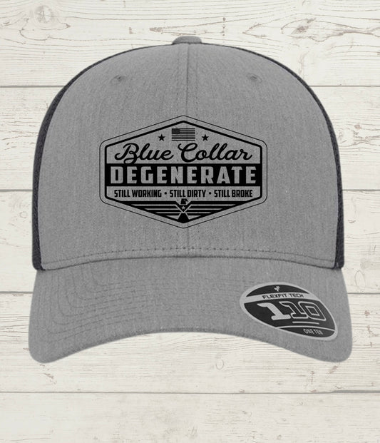 Blue collar degenerate hat